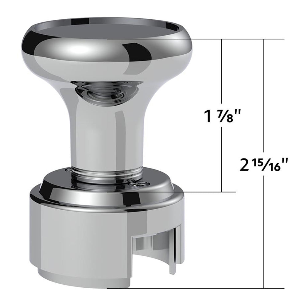 Chrome Gearshift Knob with 13/15/18 Speed Adapter - Thread On