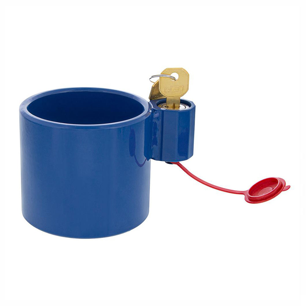 Heavy Duty Steel Blue King Pin Lock For 2" Diameter Kingpin
