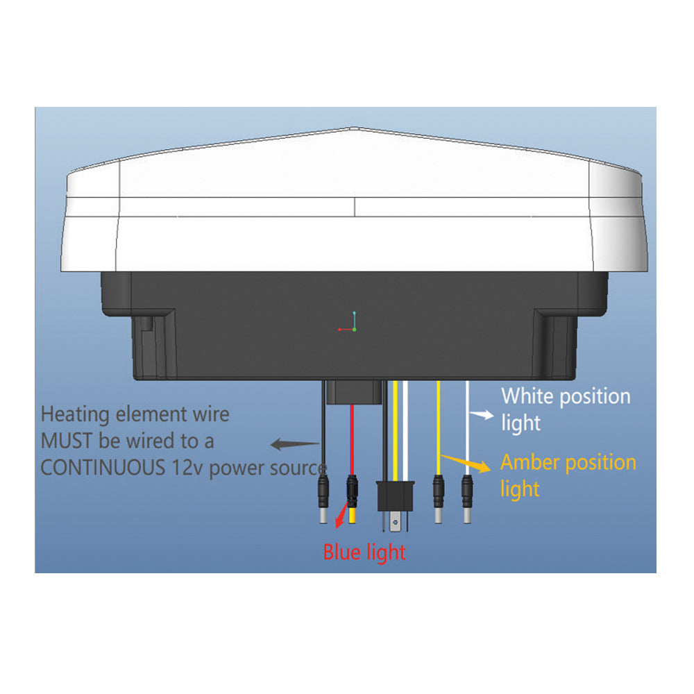Black LED Projector Headlight Assembly with Heated Lens, Backlit Auxiliary & Housing Bucket