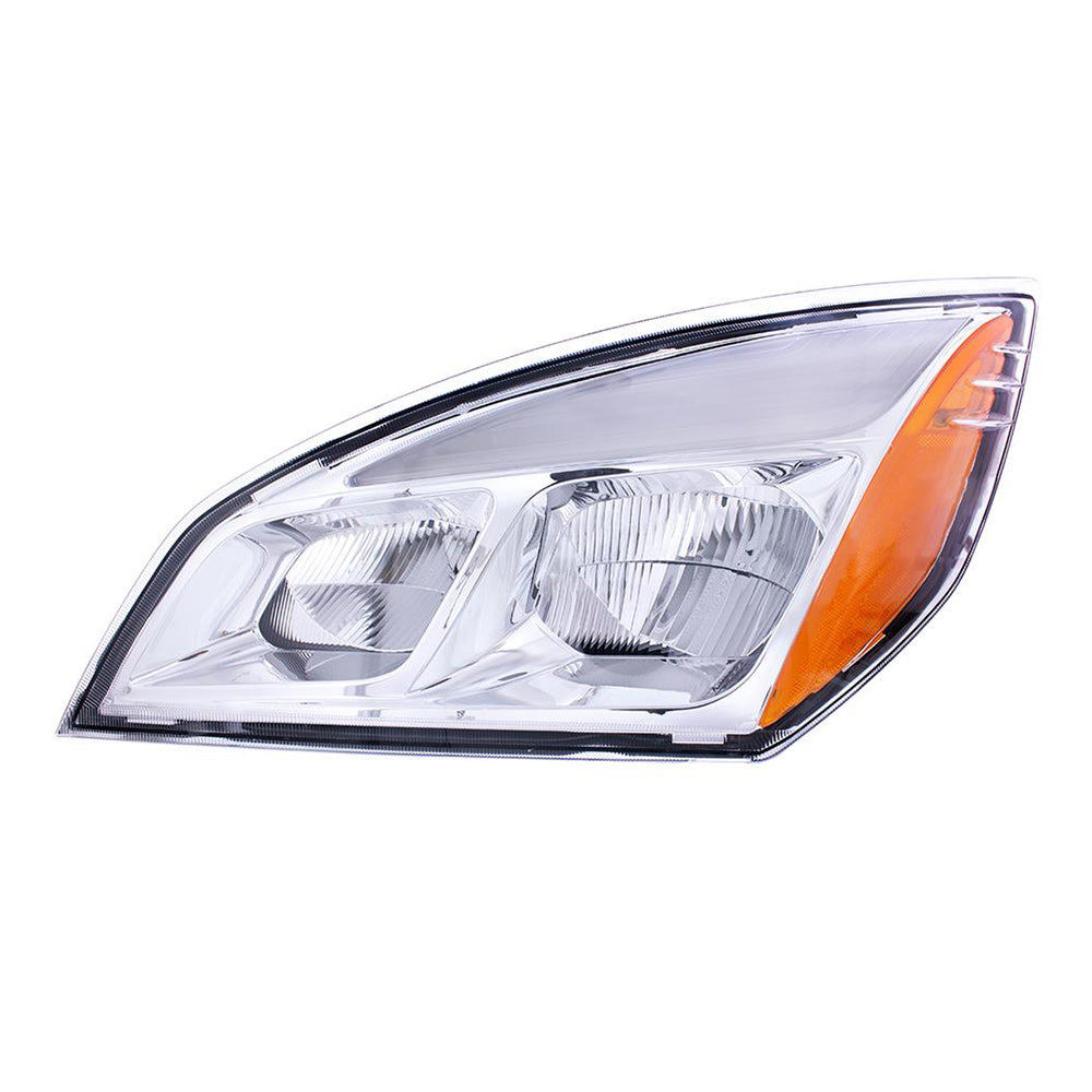 Freightliner Cascadia 2018+ and Newer Chrome LED Headlight