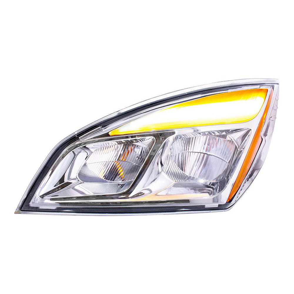 Freightliner Cascadia 2018+ and Newer Chrome LED Headlight
