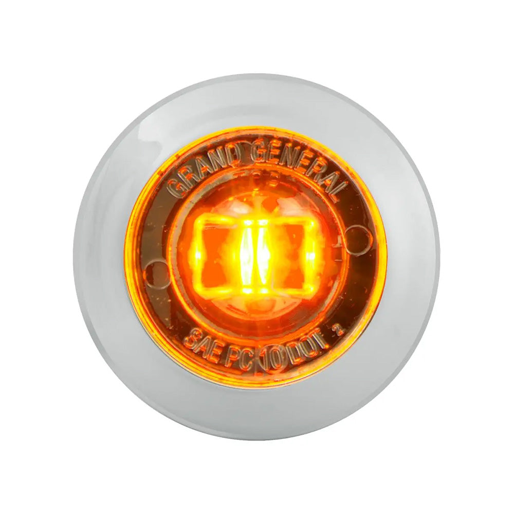 1" Bowtie Smoke Lens LED with Chrome Plastic bezel