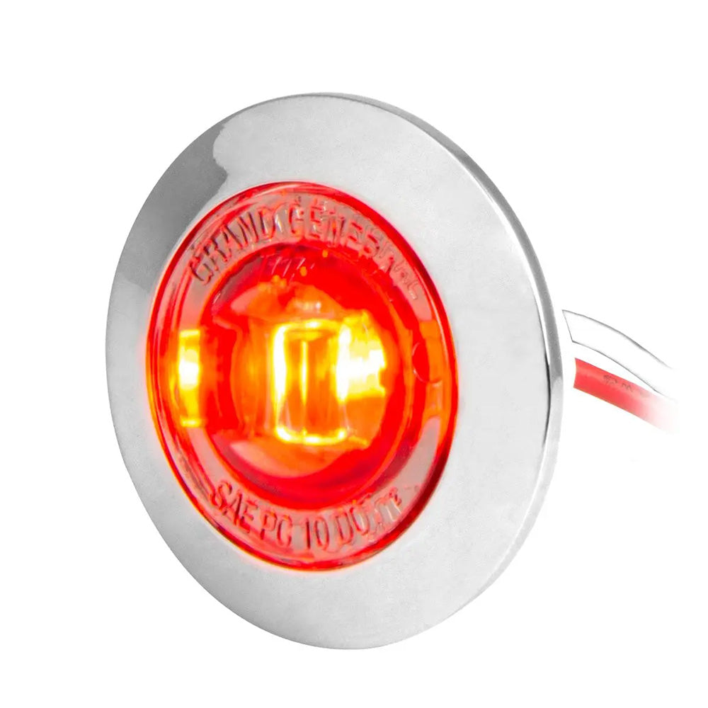 1" Bowtie Smoke Lens LED with Chrome Plastic bezel
