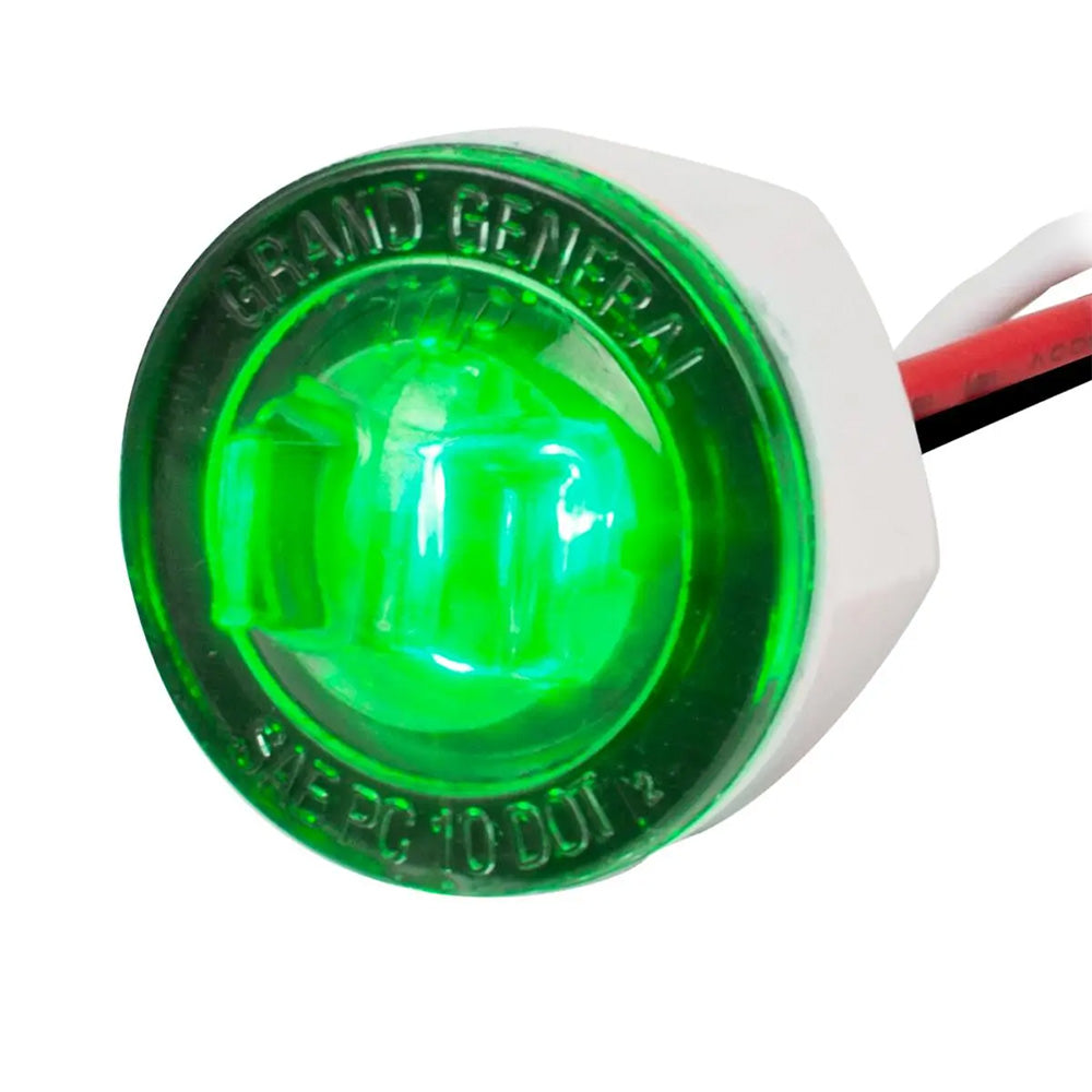 1" Dual Function Mini Push/Screw Wide Angle LED Light with Smoke Lens