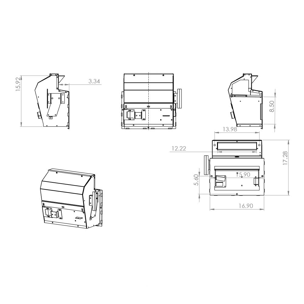 Kenworth 2015+ Stainless Steel AC Heater Box Kit with Expansion Core