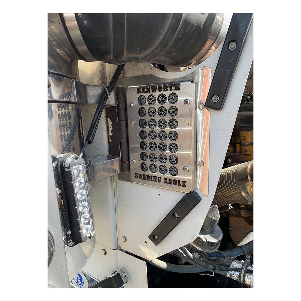 Stainless Steel Fresh Air Filter Kit for Kenworth W900, T600, T800 Models