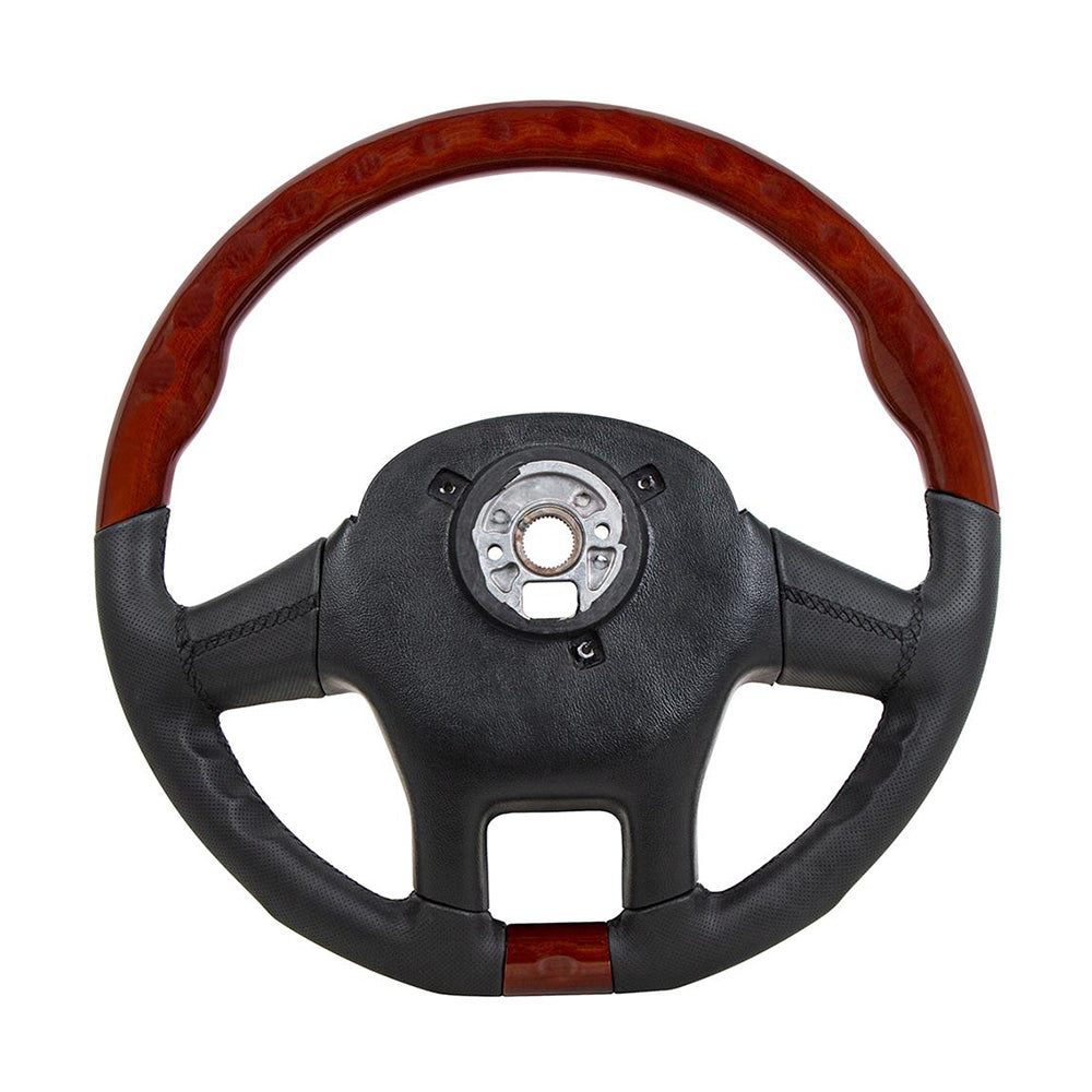 18" United Pacific YourGrip Leather and Wood Steering Wheel for Peterbilt 579 & Kenworth T680