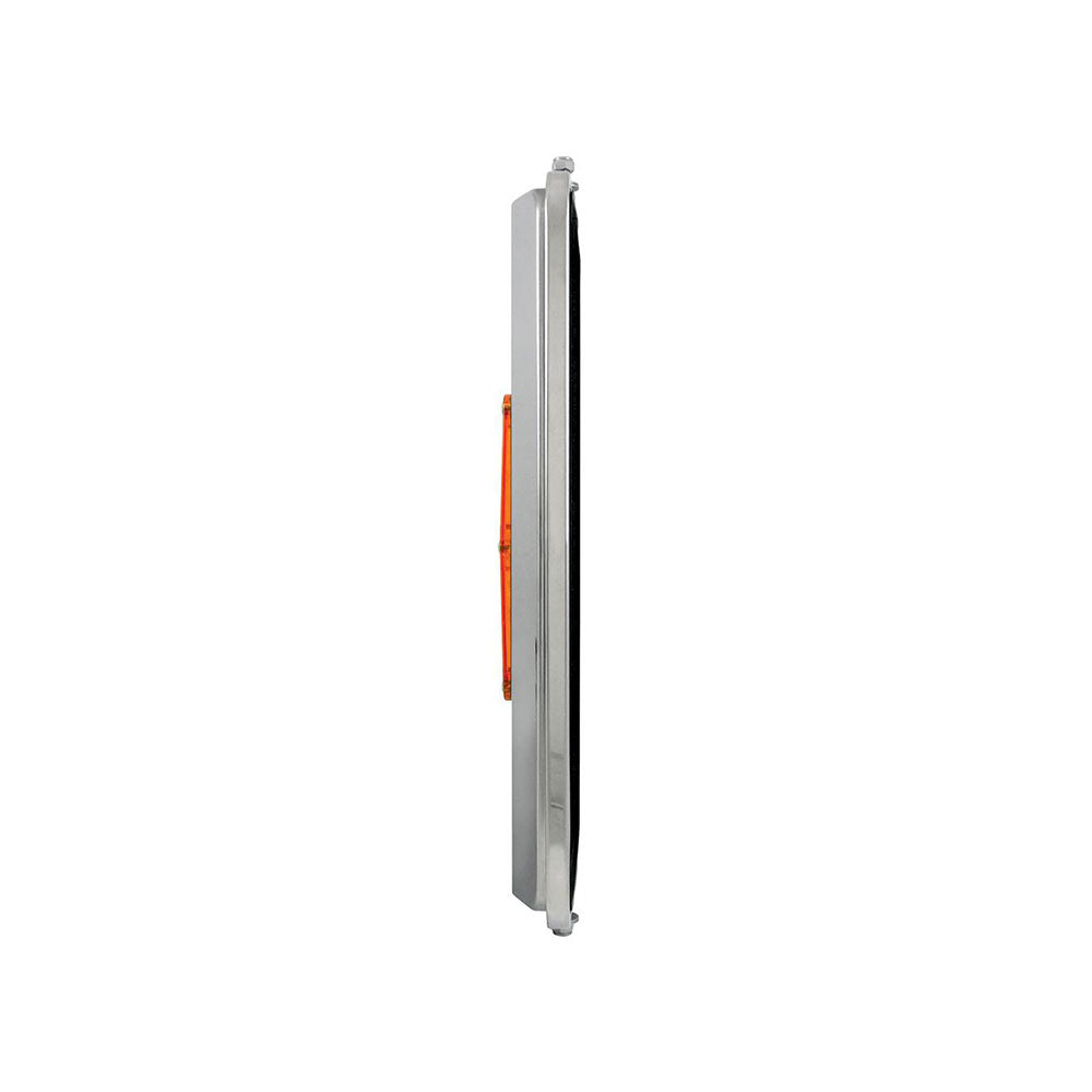 7" X 16" Stainless Steel West Coast Style Mirror with LED