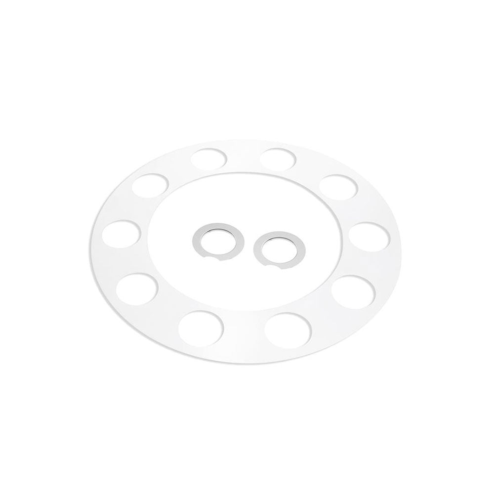 Chrome Dome Rear Axle Cover With 33mm Standard Style Push-On Nut Covers