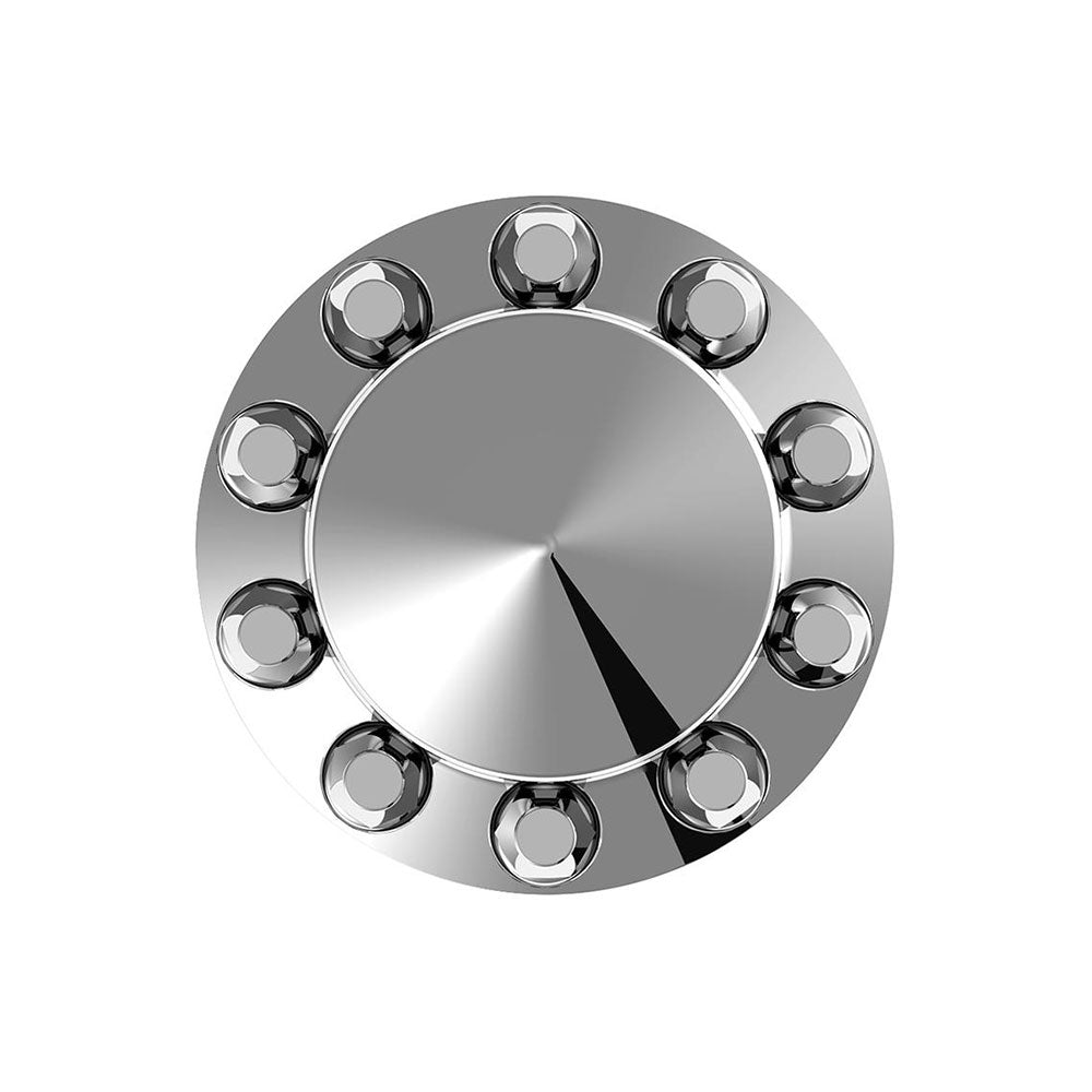 Chrome Pointed Rear Axle Cover With 33mm Standard Style Push-On Nut Covers