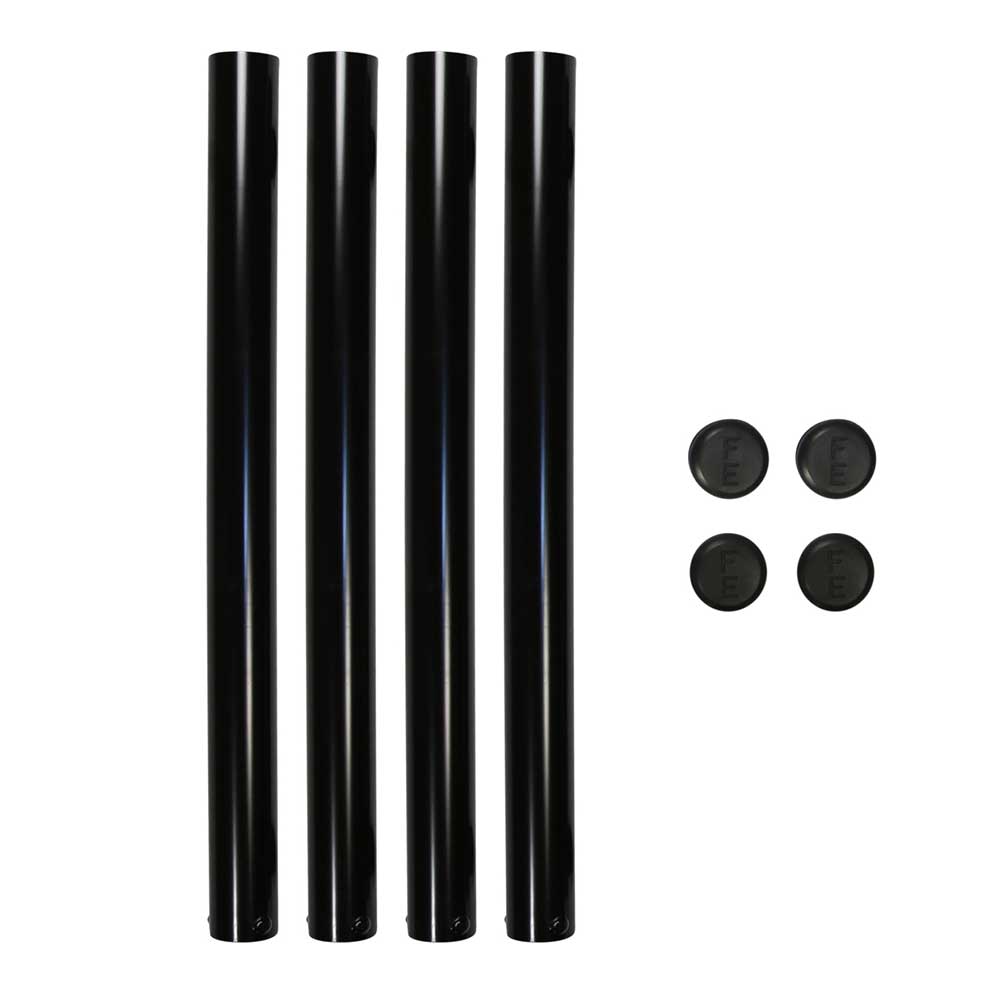 Black RoadKote Finish Post Style Mounting Kit for Full Round FR-22 Fenders