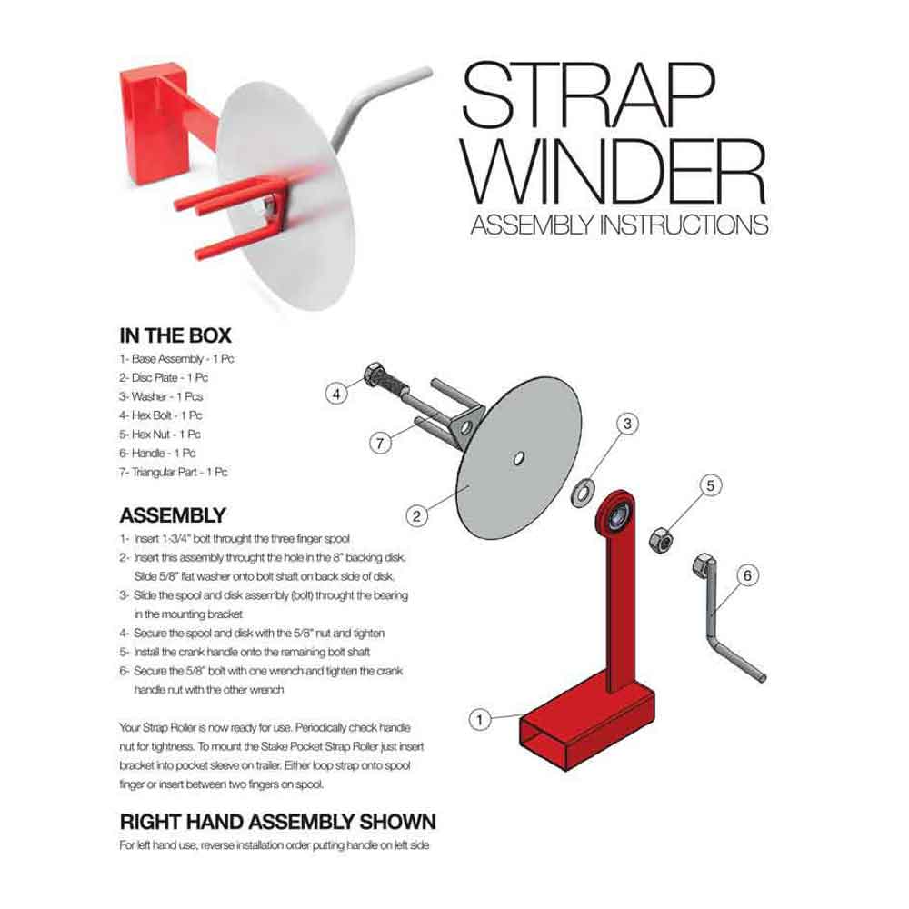 Stake Pocket Strap Winder