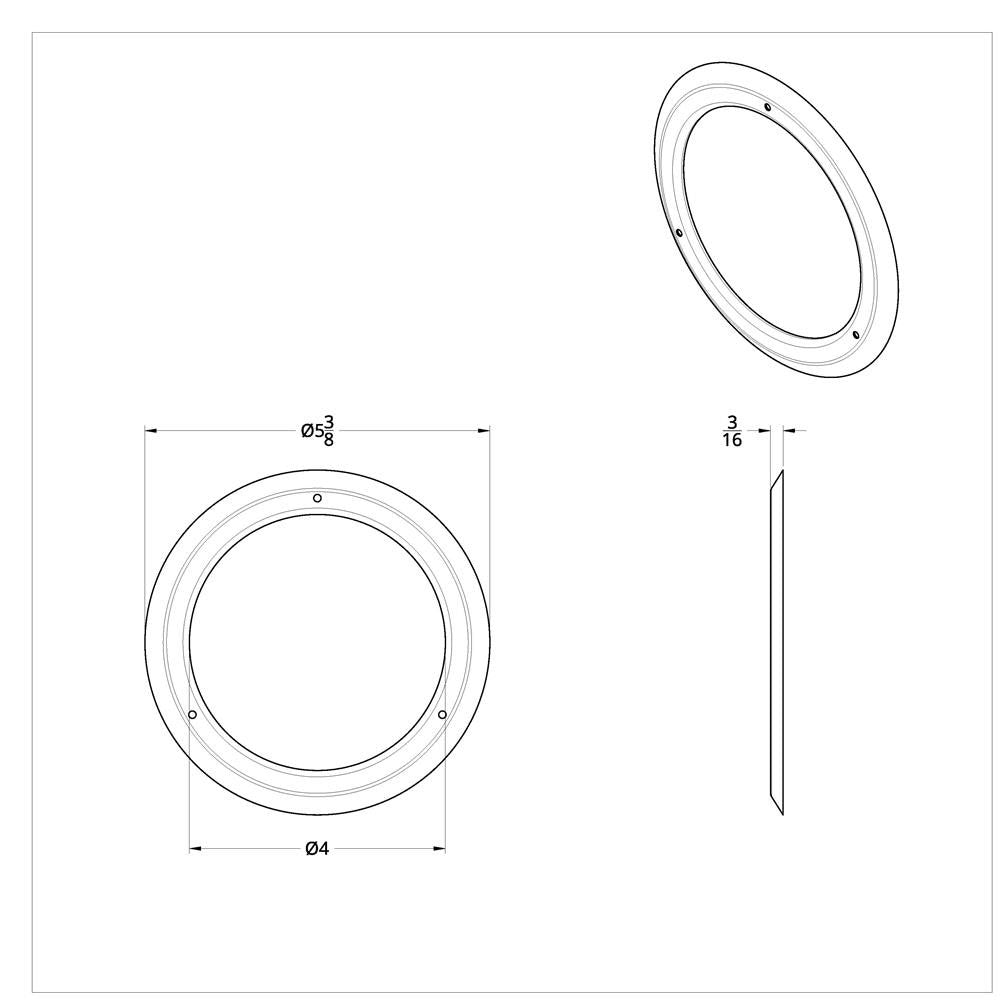 Stainless Steel 4" Bezel
