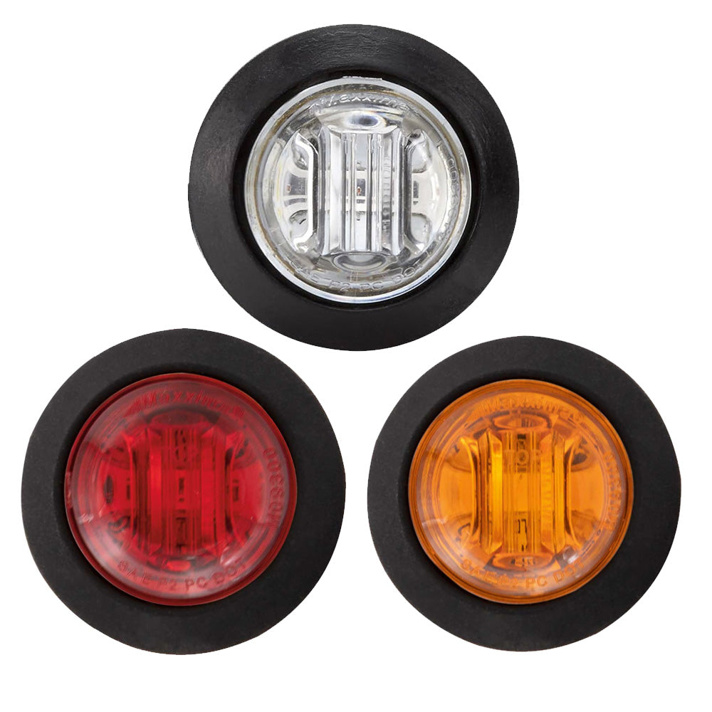 3/4" Round 3 LED Marker Light with Grommet