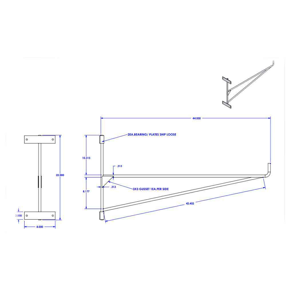 Cab Rack Swinging Hose Hanger