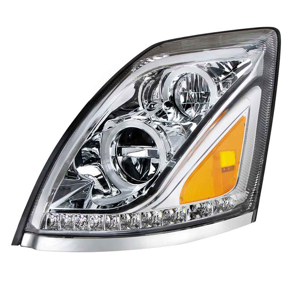 2013-2017 Volvo VN/VNL Chrome LED Headlight