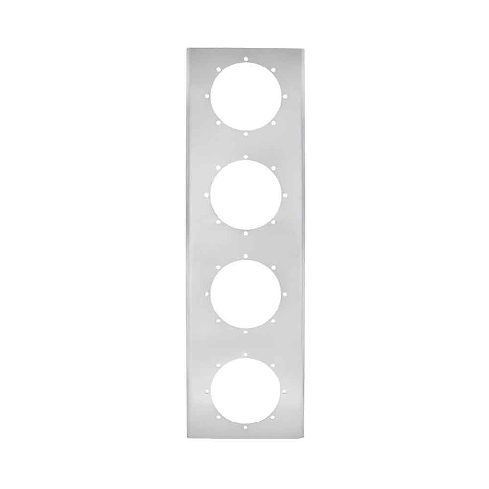 13" Stainless Steel Front Air Cleaner Light Bracket with 4-2" Light Cutouts