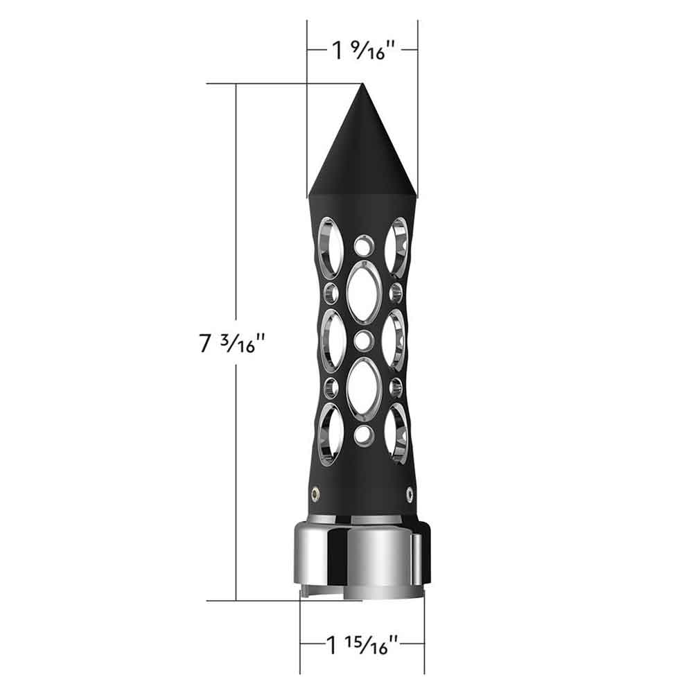 Black Daytona Spike 9/10 Gearshift Knob with LED