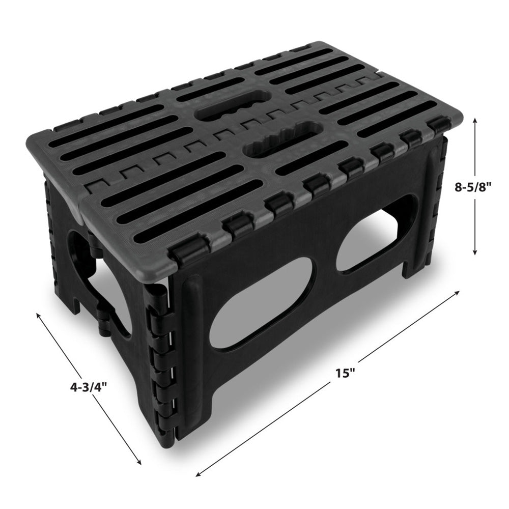 15" Extra Wide Folding Step Stool