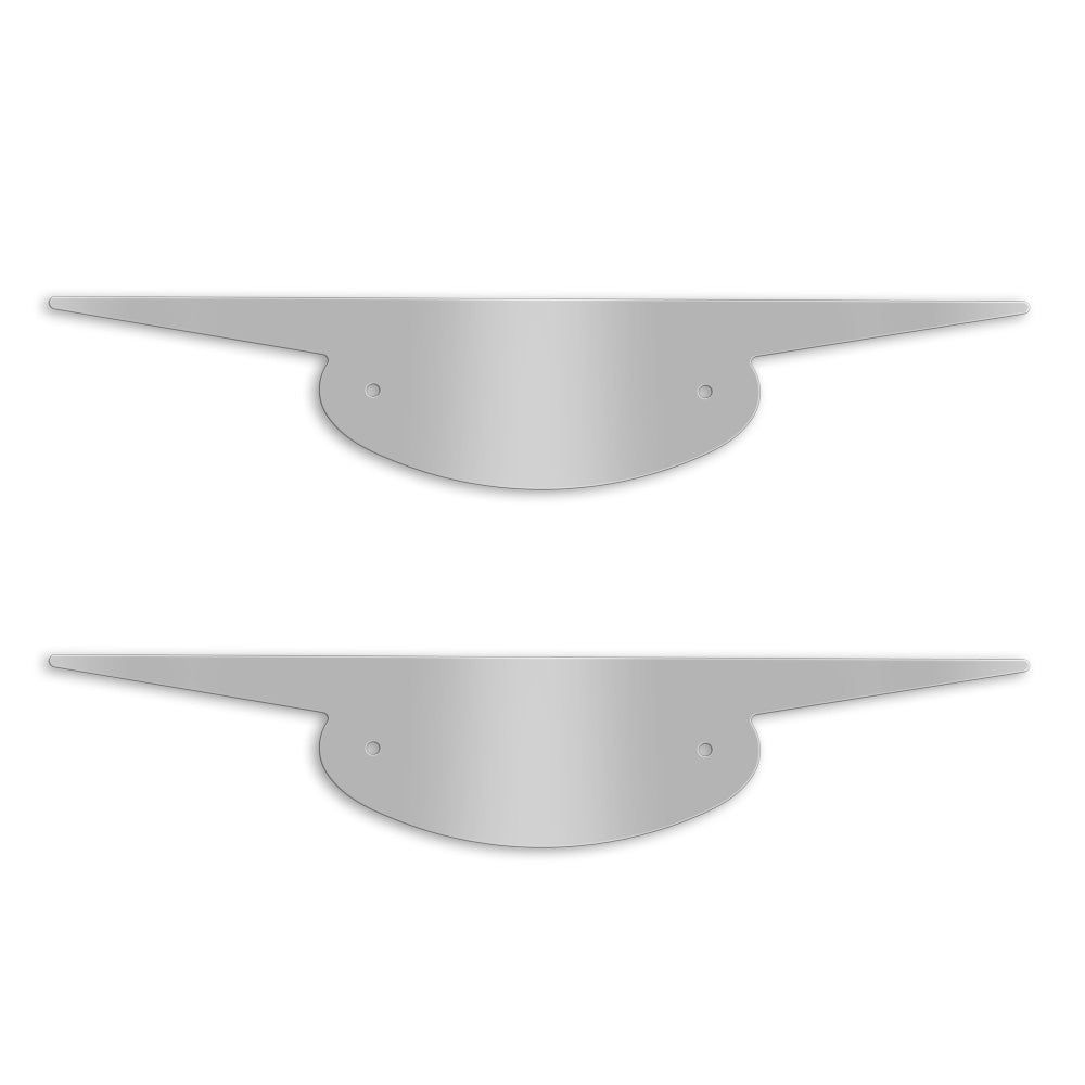 Stainless Steel Peterbilt Two Point Emblem Accent