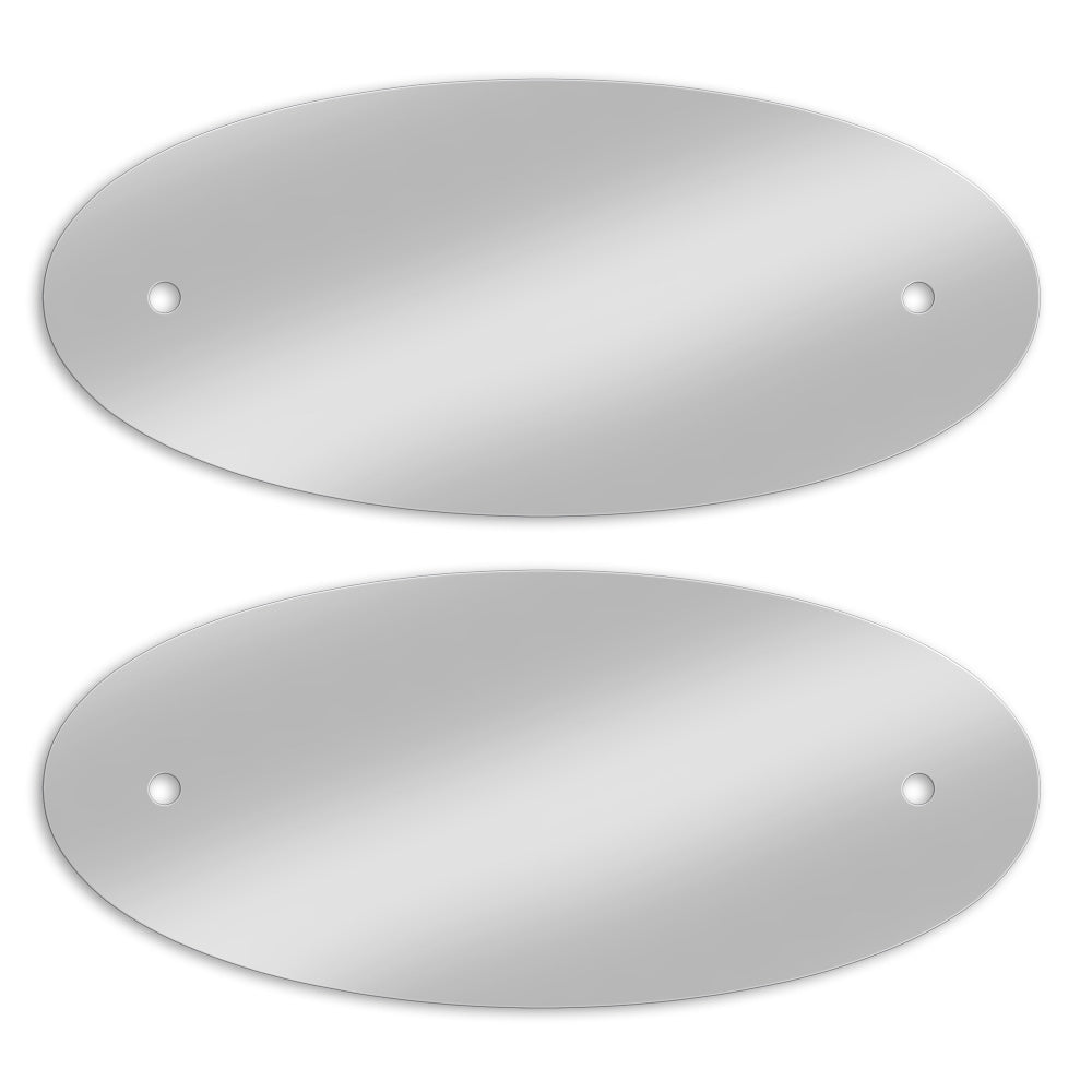 Stainless Steel Peterbilt Obround Emblem Accent