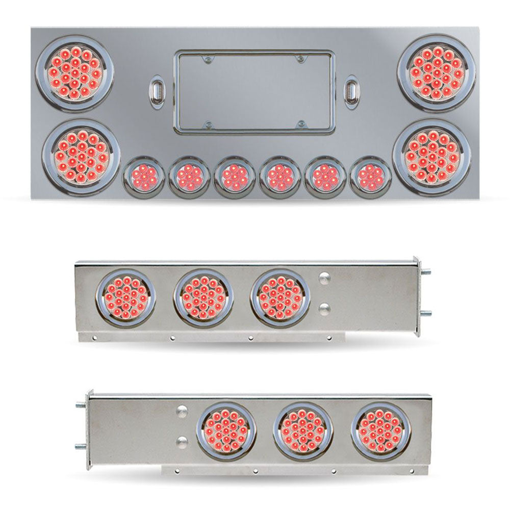 Center Panel and Rear Light Bar Combo Kit with Clear Lens