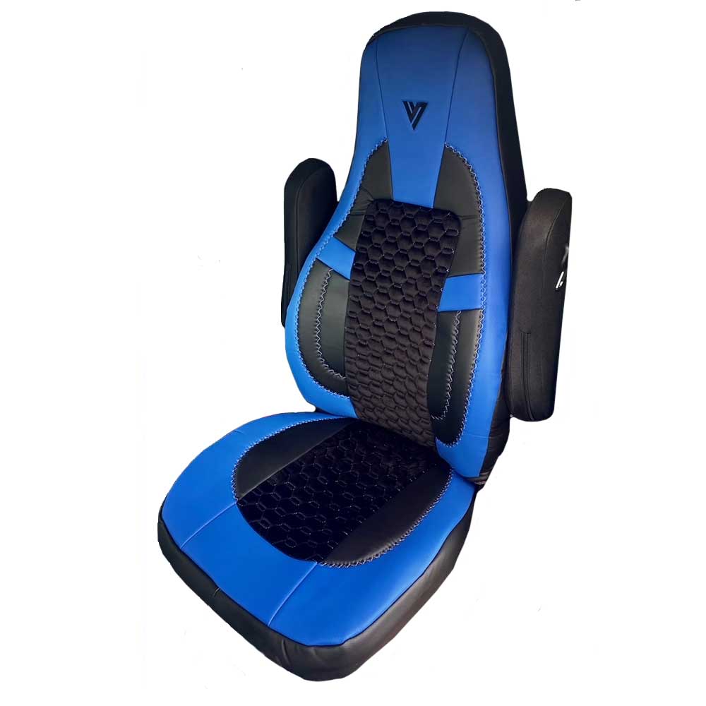 Volvo VNL, VNR 2019+ Leather and Cloth Seat Cover