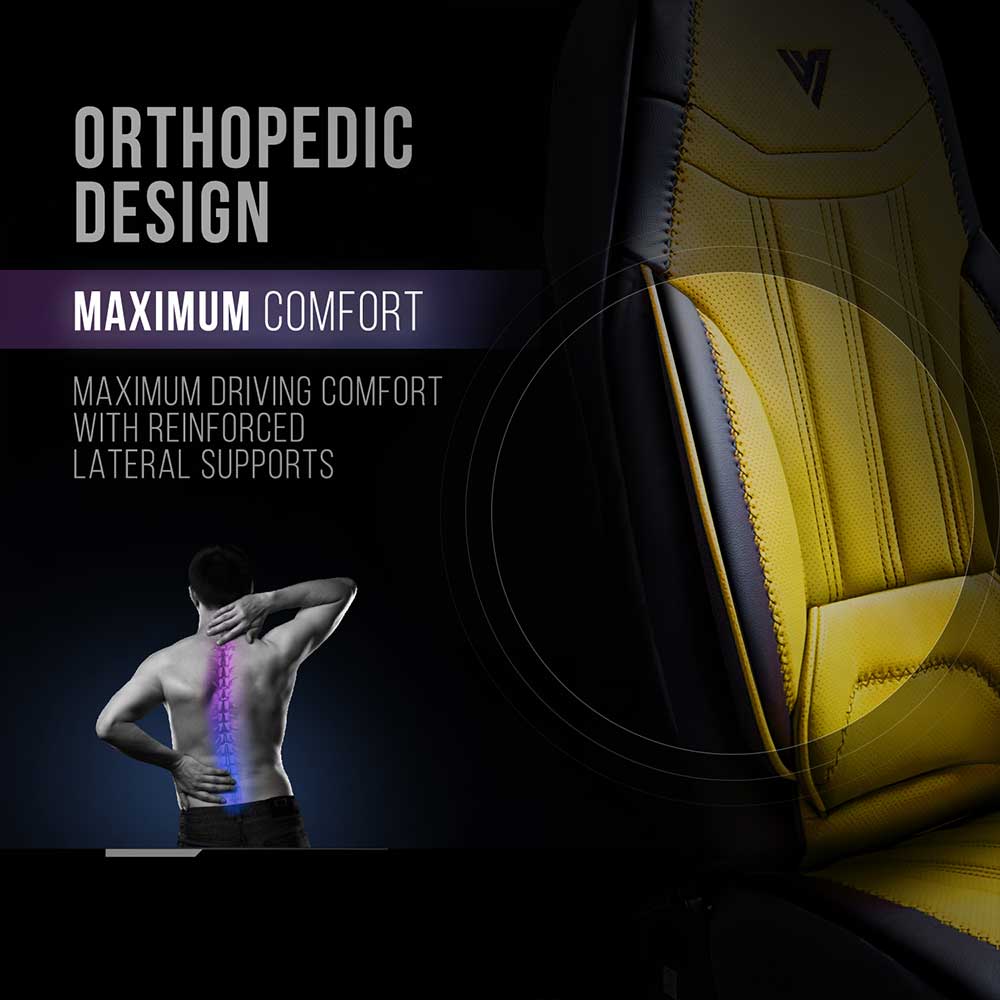 Volvo VNL, VNR 2019+ Black Faux Leather Seat Cover