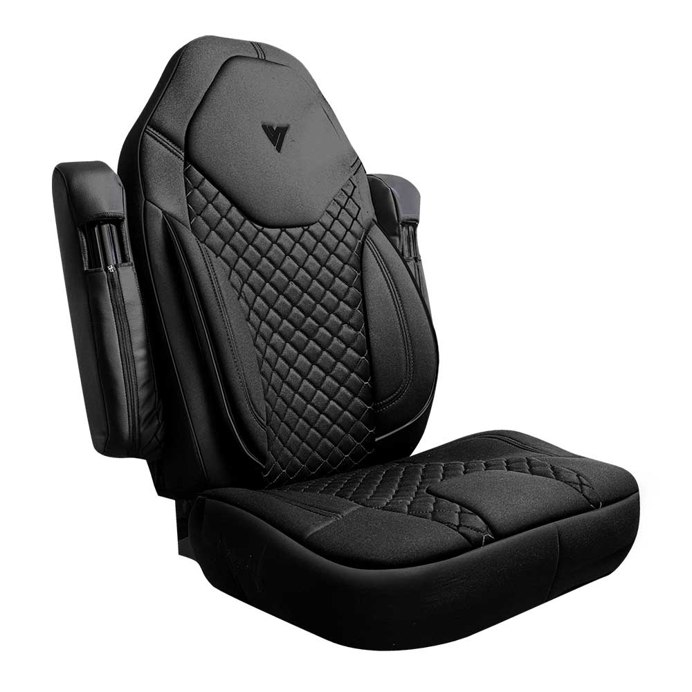 Peterbilt 567, 579 Black Cloth Seat Cover