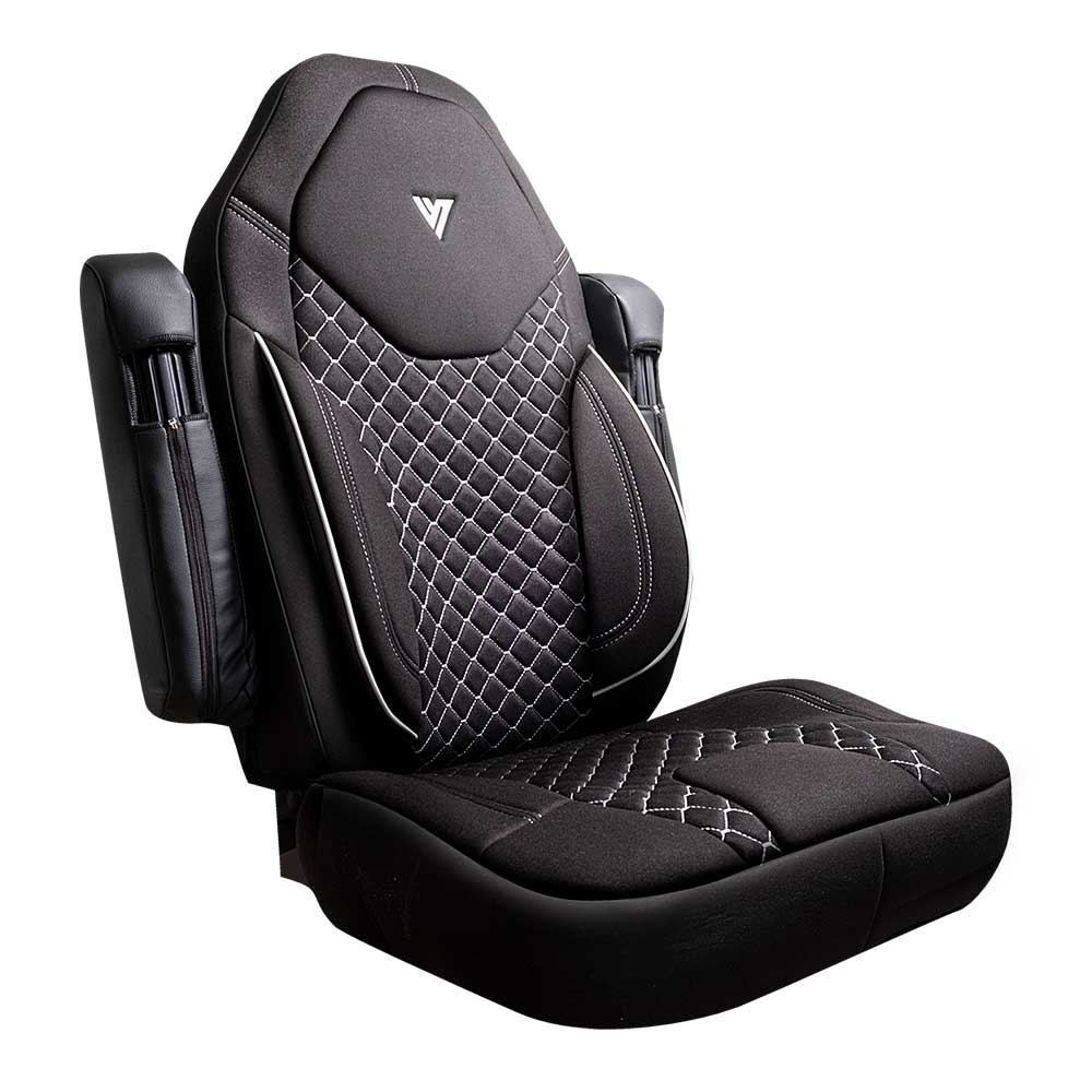 Peterbilt 567, 579 Black Cloth Seat Cover