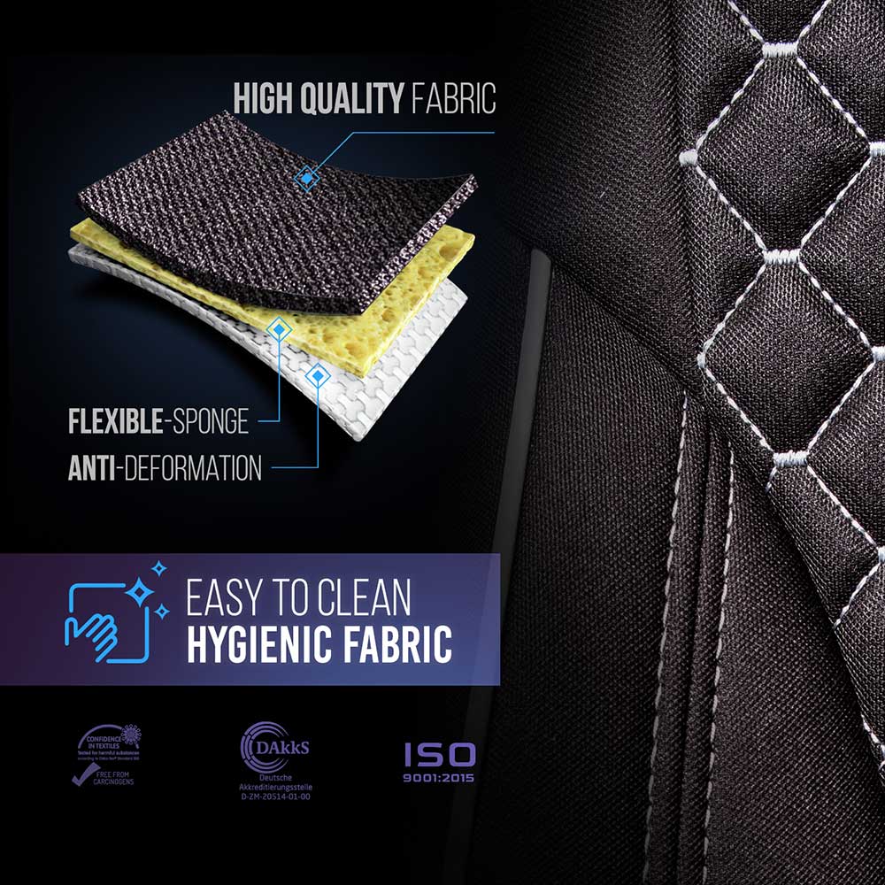 National Seat Standard High Back Cloth Seat Cover