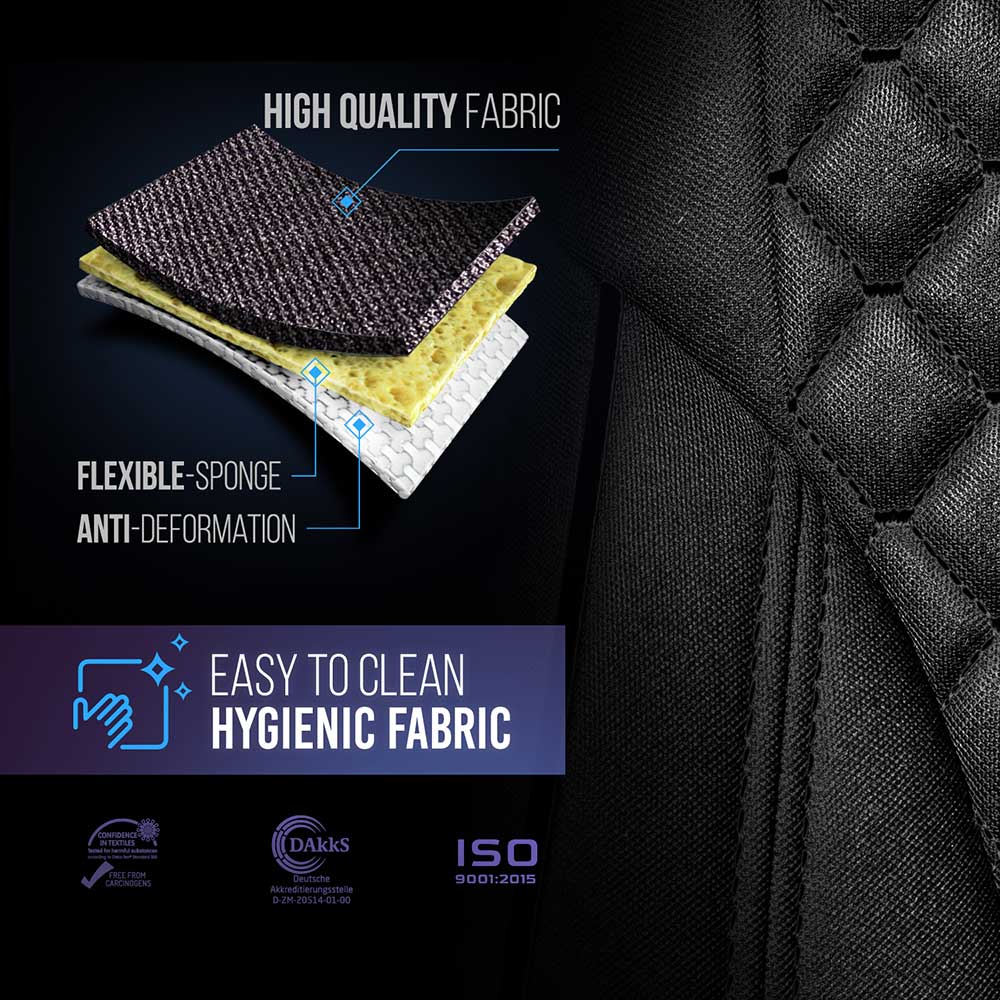 Legacy Silver High-Back Seat Cloth Seat Cover