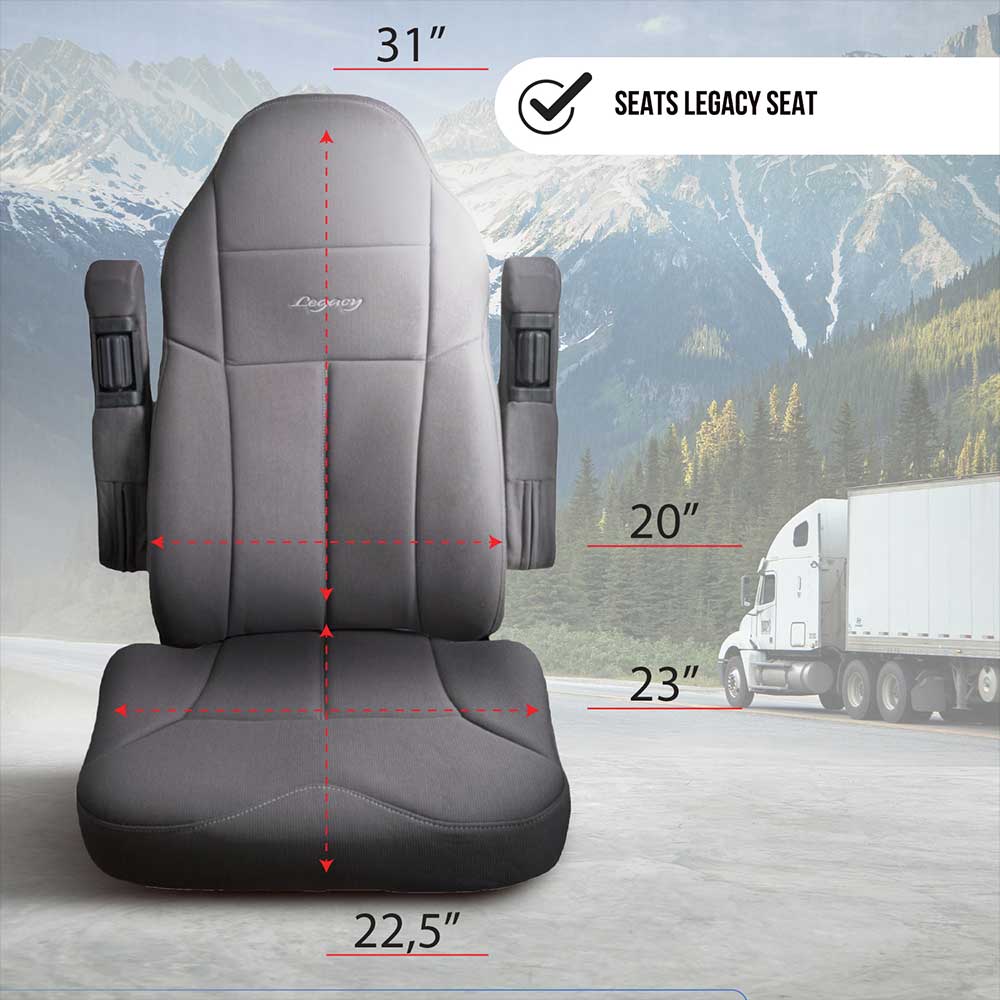 Legacy Silver High-Back Seat Cloth Seat Cover
