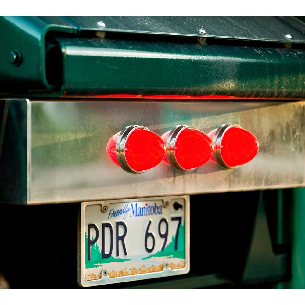 Stainless Steel Rear Tailboard with 3 Red Glo LED Lights