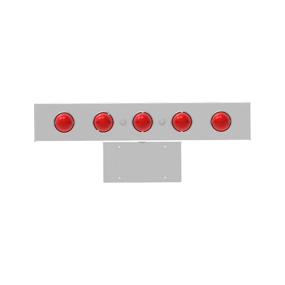 Stainless Steel Rear Tailboard with 5 Red Glo LED Lights