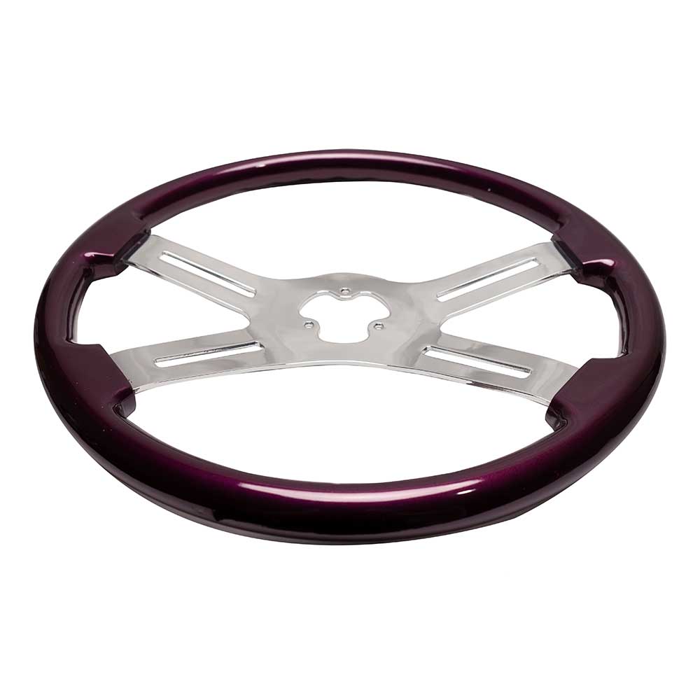18" Purple Wood Steering Wheel