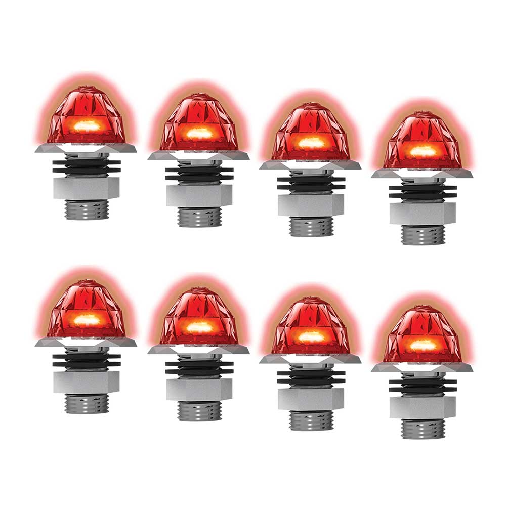 1" Jewel Watermelon Hero Light 8 Pack