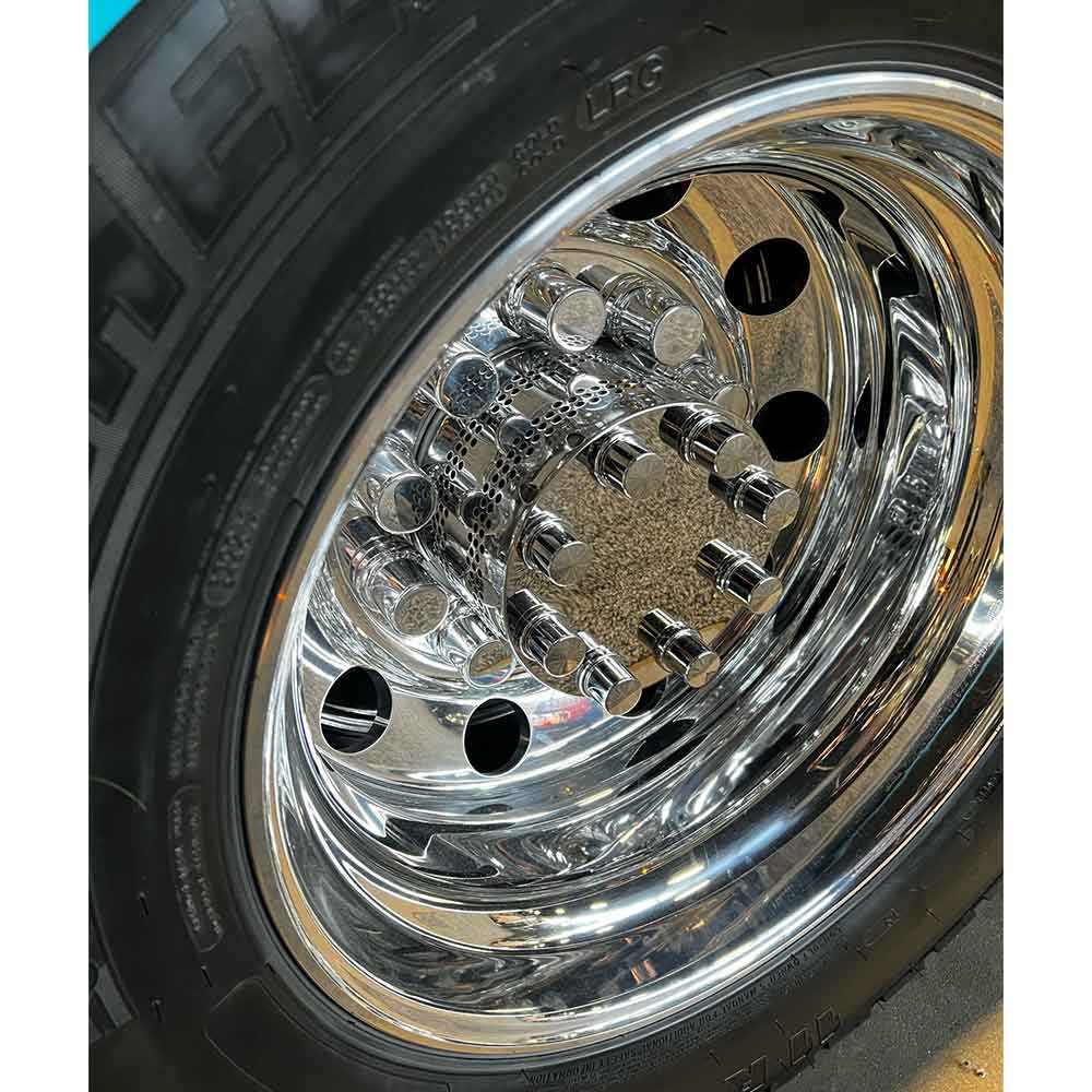 5-1/2" Tall Stainless Steel Dana-Spicer Drive Axle Cover with Round Holes
