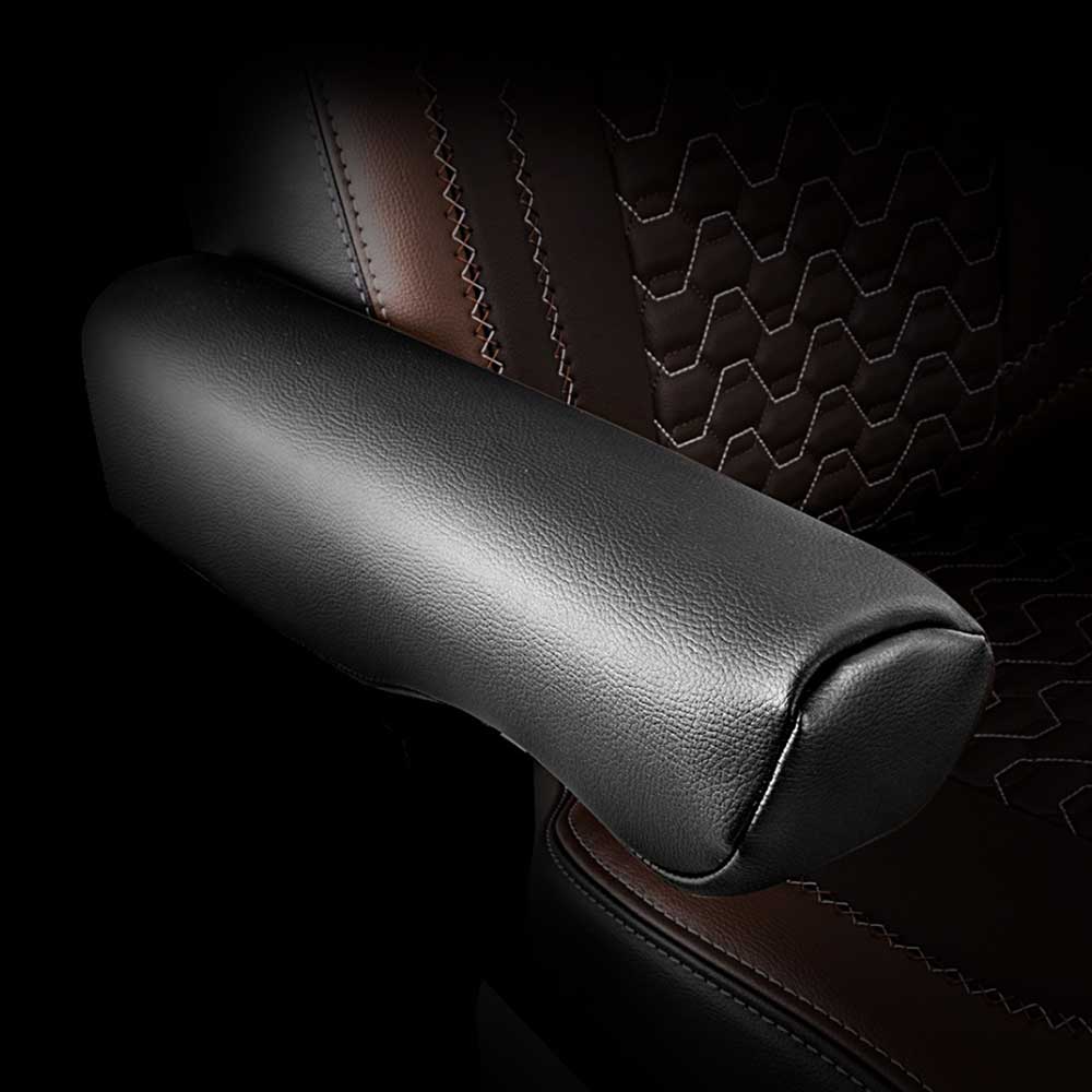 National Seat Standard Black Faux Leather Armrest Covers