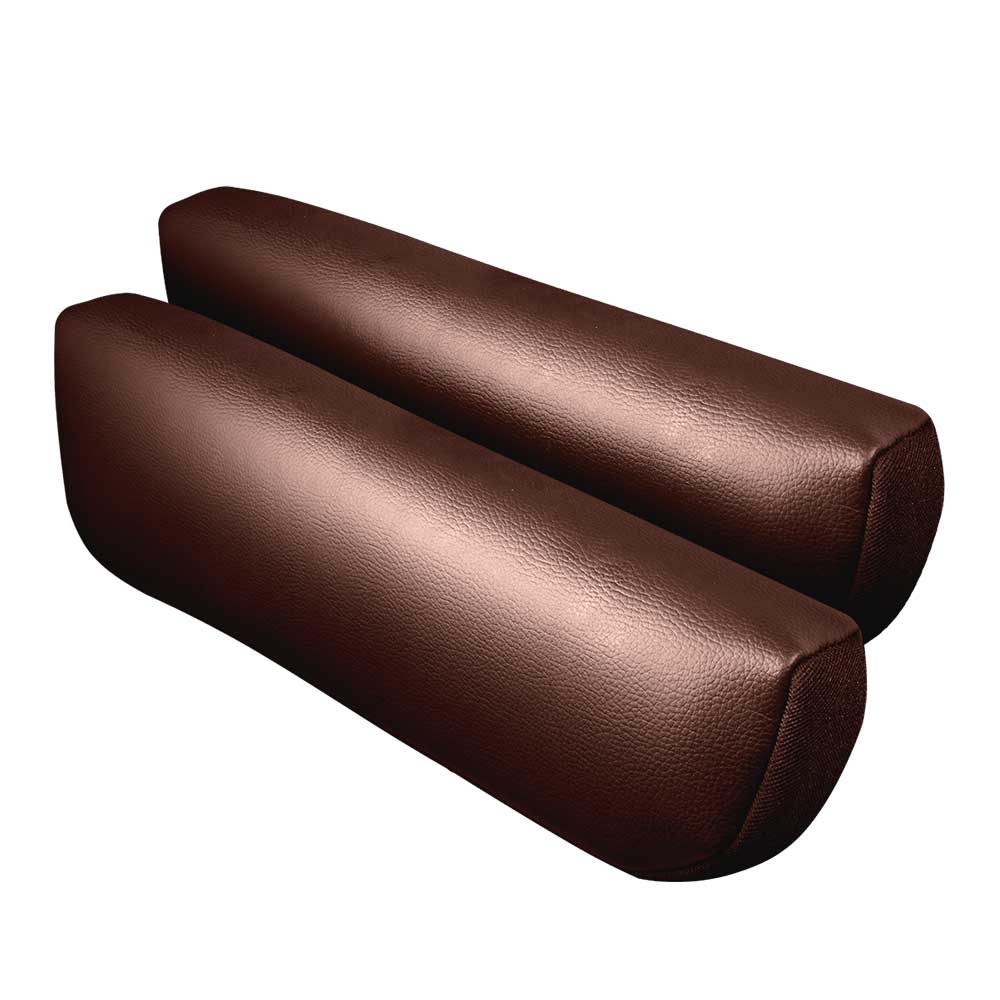 National Seat Standard Brown Faux Leather Armrest Covers