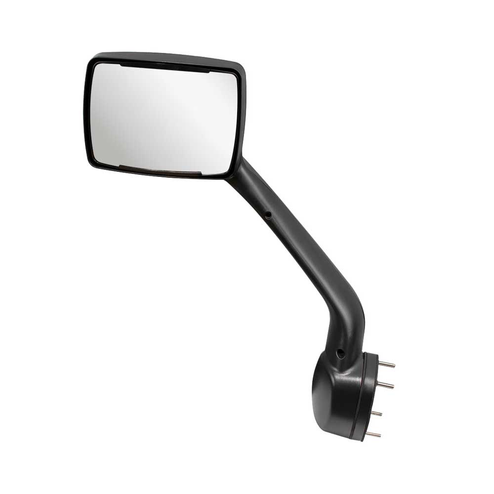 Chrome Hood Mirror Assembly with Sequential LED Turn Signal for Kenworth T680, T880, Peterbilt 579