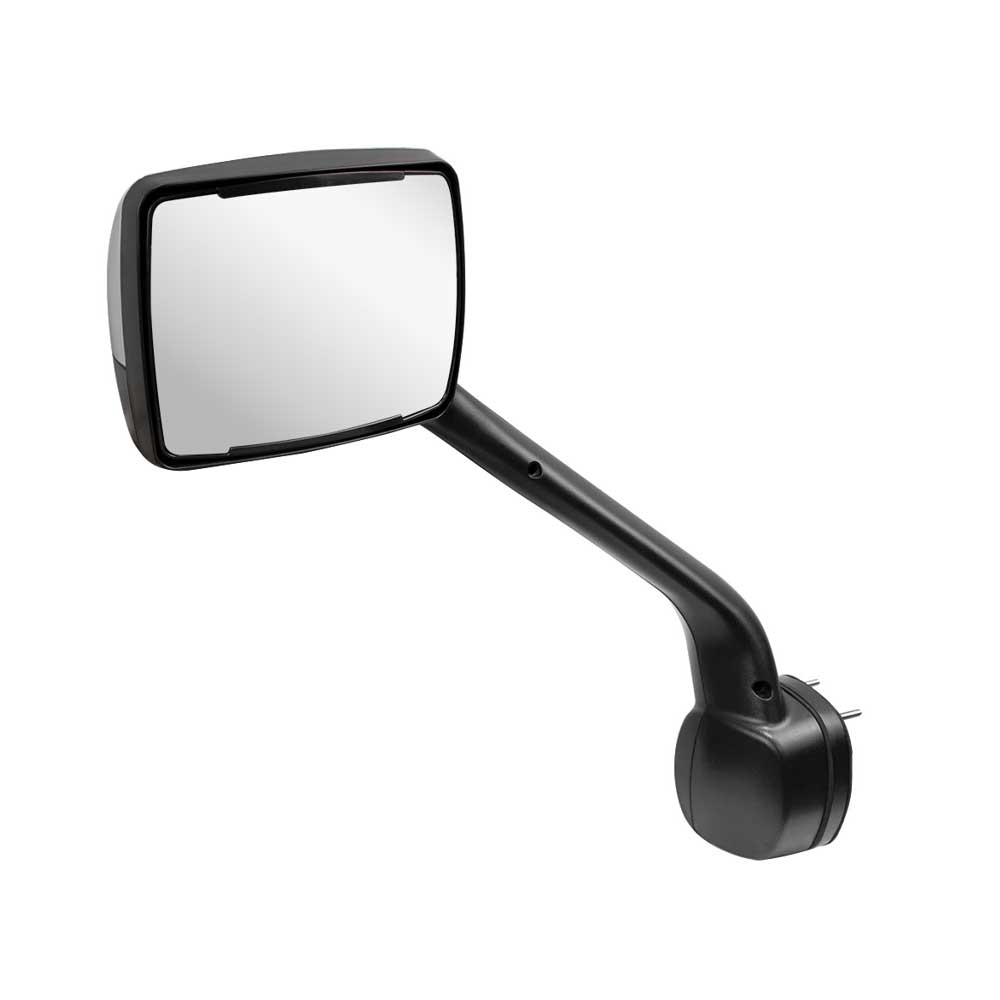 Chrome Hood Mirror Assembly with Sequential LED Turn Signal for Kenworth T680, T880, Peterbilt 579