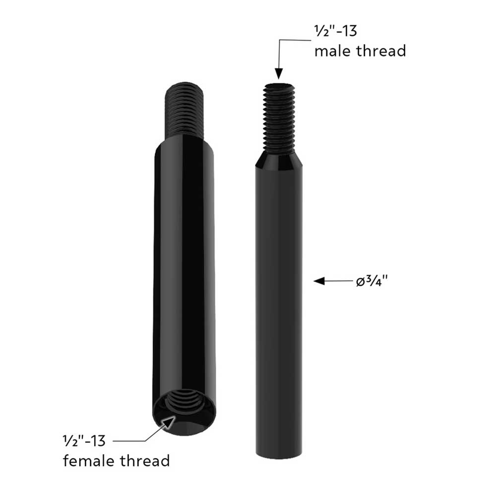 Black Shifter Shaft Extensions