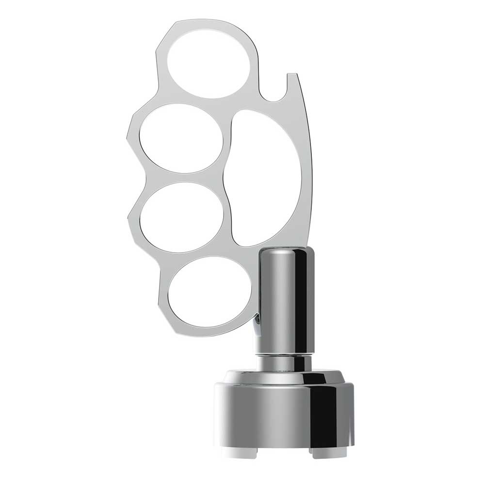 1/2-13 Thread On Chrome Knuckle 9,10 Speed Shift Knob with Adapter