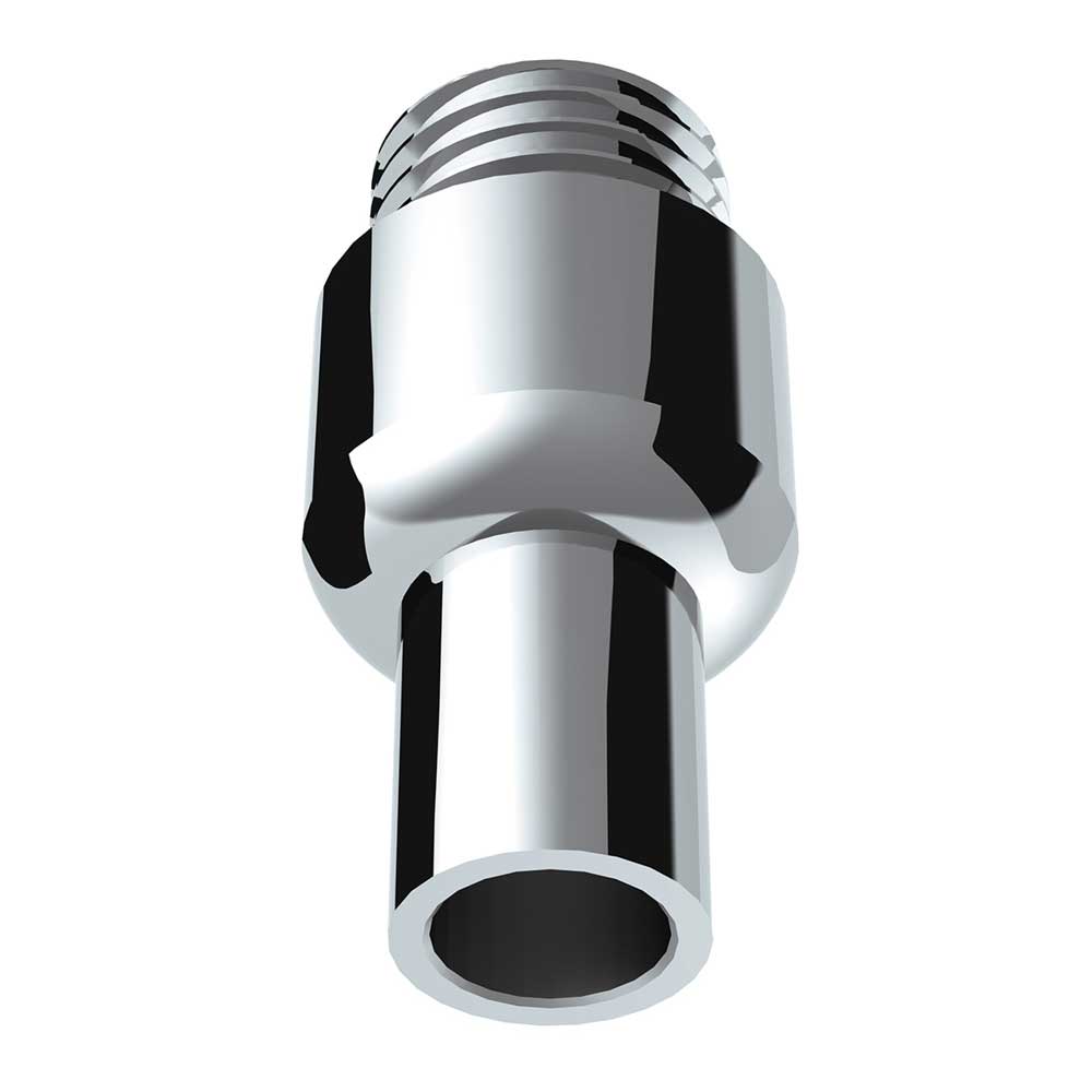 Chrome Aluminum Air Valve Adapter with M30x3.5 Threads