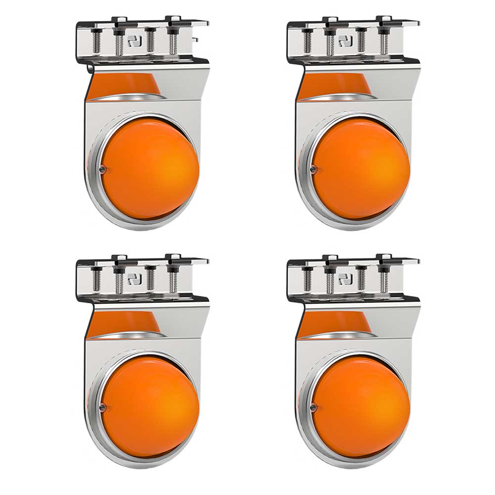 Outward Facing GLO Watermelon LED SS Frame Brackets - 4 Piece Set