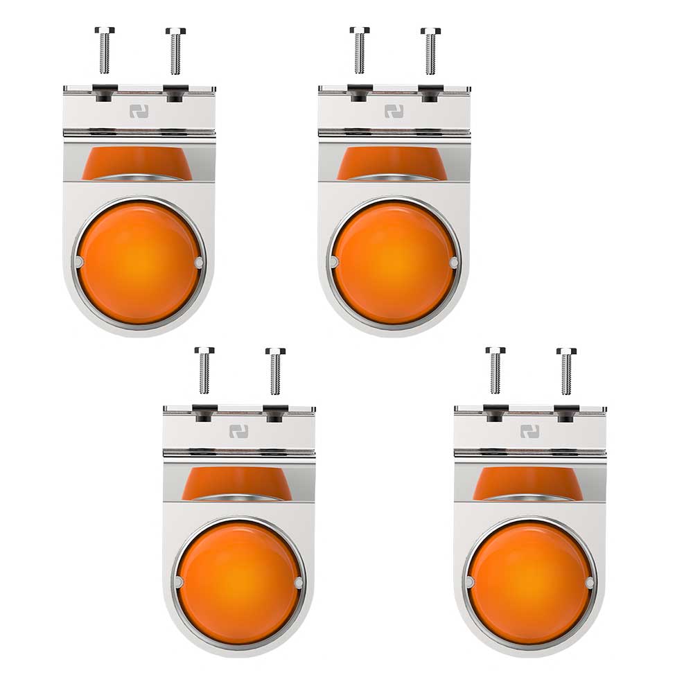 Outward Facing GLO Watermelon LED SS Frame Brackets - 4 Piece Set