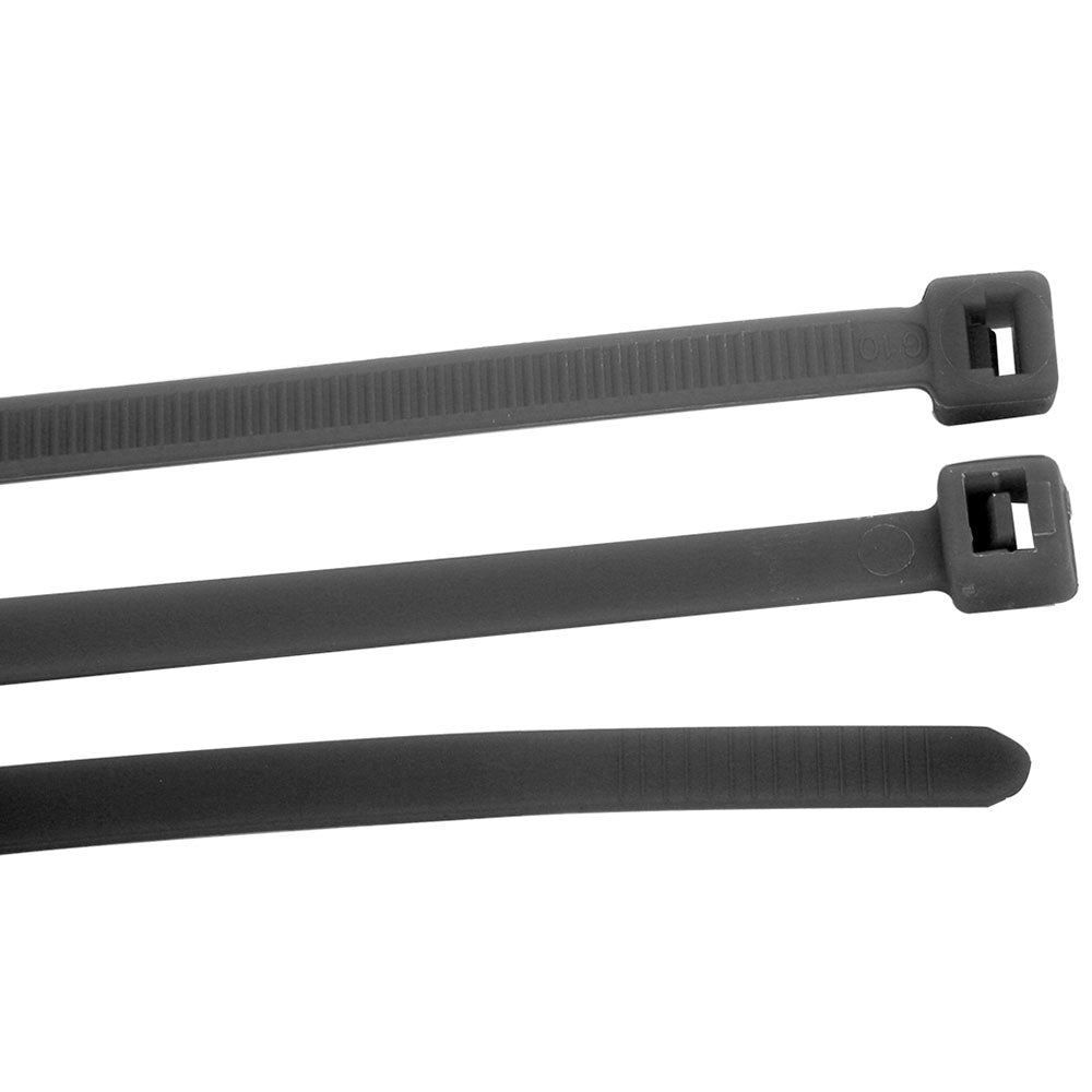 4" Black Nylon Cable Zip Tie 10PK
