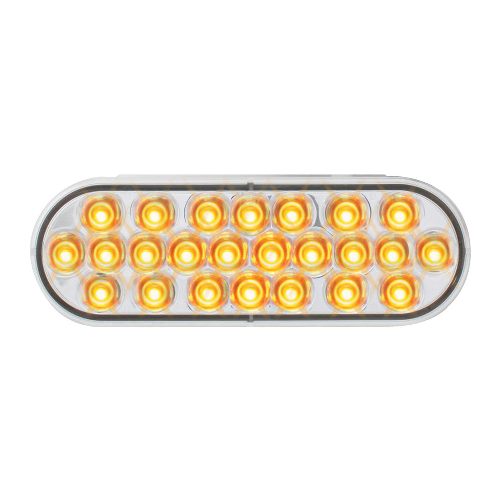 6" 24 LED Oval Pearl Light with Grommet Kit