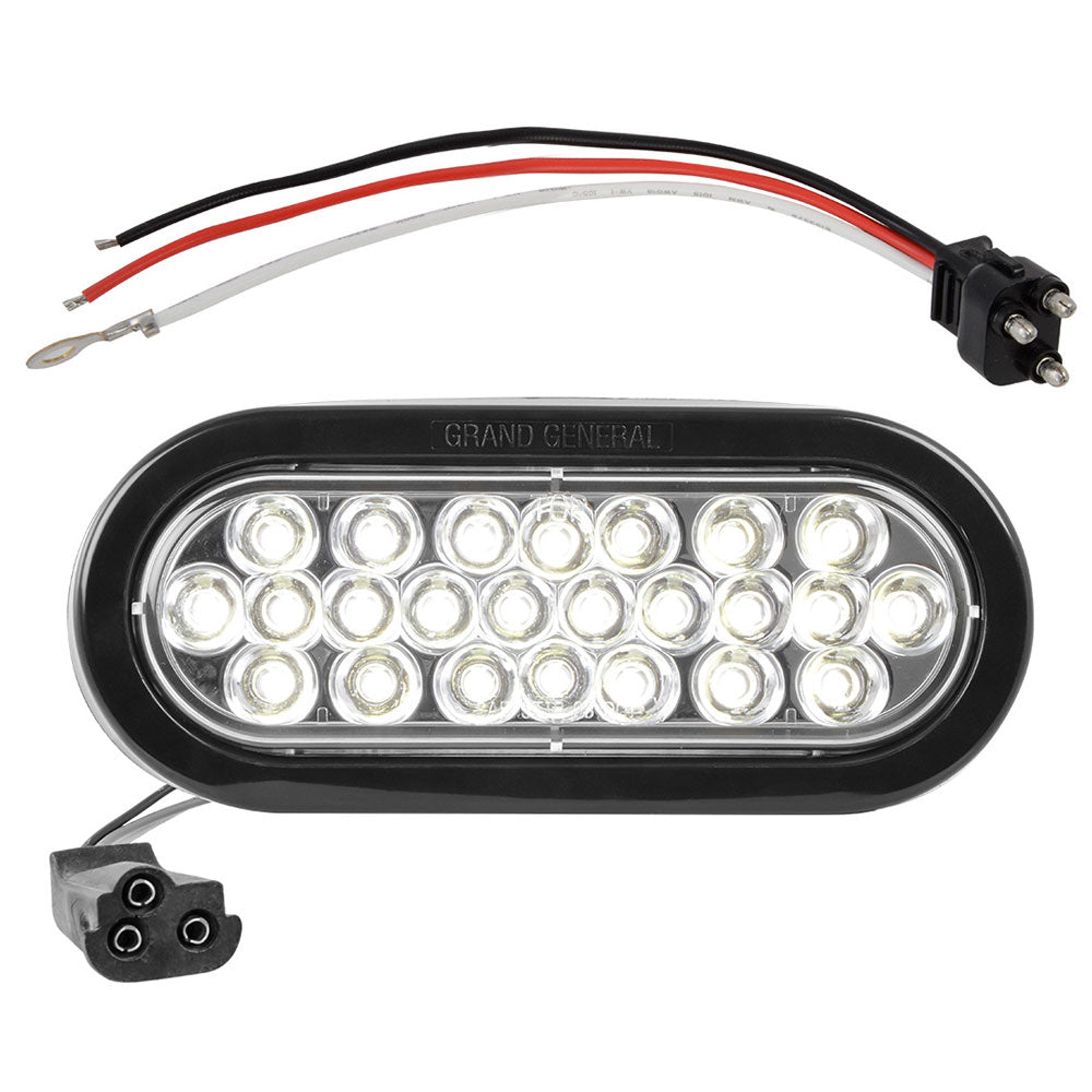 Oval Pearl Back Up LED Light with Grommet Kit
